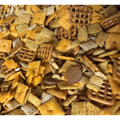 AJB-1012 : 2lb Large Bag of Mild Spicy Party Snack Mix - Nut-Free at A&J's Texas Bakehouse AJB-1012 : 2lb Large Bag of Mild Spicy Party Snack Mix - Nut-Free at A&J's Texas Bakehouse