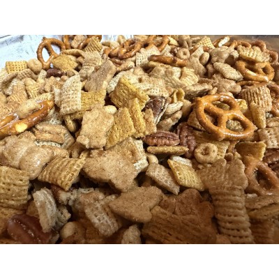 AJB-1015 : 2lb Large Bag of Cinnamon Sweet Movie Night Snack Mix with Pecans at A&J's Texas Bakehouse AJB-1015 : 2lb Large Bag of Cinnamon Sweet Movie Night Snack Mix with Pecans at A&J's Texas Bakehouse