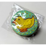 Spring Chick Globe Frosted Cutout Sugar Cookie