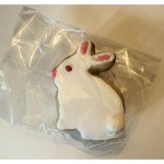 White Rabbit Frosted Cutout Sugar Cookie - Left-Facing