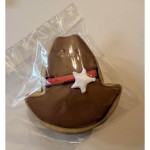 Tall Texan Cowboy Hat Frosted Cutout Sugar Cookie