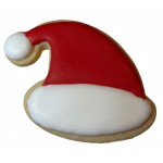 Red Santa Hat Frosted Cutout Sugar Cookie Red Santa Hat Frosted Cutout Sugar Cookie