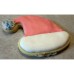 AJB-1050 : Pink Santa Claus Hat Frosted Cutout Sugar Cookie at A & Js Texas Bakehouse