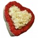 AJB-1053 : Garnished Red Heart Frosted Cutout Sugar Cookie at A & Js Texas Bakehouse