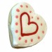 AJB-1054 : White Heart to Heart Frosted Cutout Sugar Cookie at A & Js Texas Bakehouse