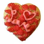 Love Heart Frosted Cutout Sugar Cookie