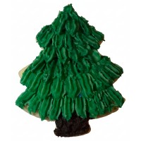 Christmas Tree Frosted Cutout Sugar Cookie