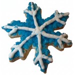 Blue Sugar Snowflake Frosted Cutout Sugar Cookie