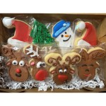 Christmas Frosted Sugar Cookie Cutouts Assortment - 1 Dozen