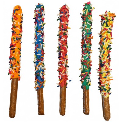 ABJ-1092 : Big Rainbowfetti Party Pretzel Sticks 5-pack at A & Js Texas Bakehouse