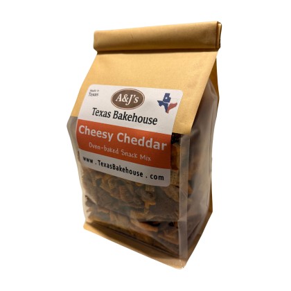 Cheesy Cheddar Party Snack Mix with Pecans - 6 oz Bag