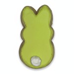 Green Bunny Rabbit Frosted Cutout Sugar Cookie