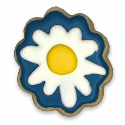 AJB-1116 : Springtime Daisy Frosted Cutout Sugar Cookie at A & Js Texas Bakehouse