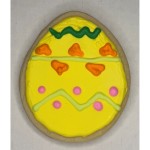 Big Bright Sunshine Easter Egg Frosted Cutout Sugar Cookie
