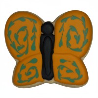 Amber Glaze Butterfly Frosted Cutout Sugar Cookie
