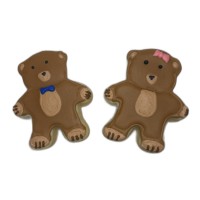 Teddy Bear Frosted Cutout Sugar Cookie