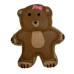 AJB-1137 : Teddy Bear Frosted Cutout Sugar Cookie at A & Js Texas Bakehouse