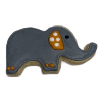 Elephant Baby Frosted Cutout Sugar Cookie