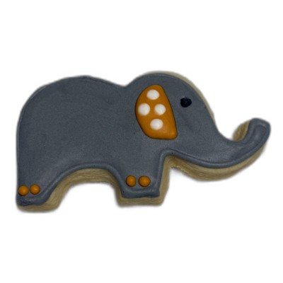 AJB-1162 : Elephant Baby Frosted Cutout Sugar Cookie at A & Js Texas Bakehouse