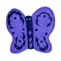 Dark Purple Butterfly Frosted Cutout Sugar Cookie