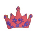 Fairy Princess Crown Frosted Cutout Sugar Cookie