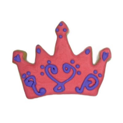 AJB-1177 : Fairy Princess Crown Frosted Cutout Sugar Cookie at A & Js Texas Bakehouse