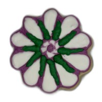 Meadow Bloom Flower Frosted Cutout Sugar Cookie