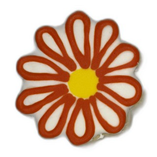 Candy-Cane Bloom Flower Frosted Cutout Sugar Cookie