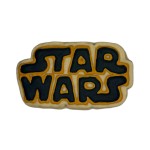 Star Wars Logo Frosted Cutout Sugar Cookie