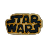 Star Wars Logo Frosted Cutout Sugar Cookie
