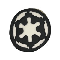 Star Wars Galactic Empire Insignia Frosted Cutout Sugar Cookie