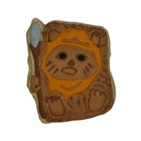 Star Wars Ewok Frosted Cutout Sugar Cookie