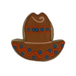 Sombrero Frosted Cutout Sugar Cookie