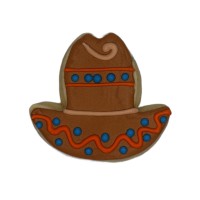 Sombrero Frosted Cutout Sugar Cookie