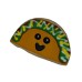 AJB-1210 : Happy Taco Frosted Cutout Sugar Cookie at A & Js Texas Bakehouse