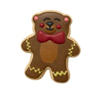 Circus Bear Frosted Cutout Sugar Cookie