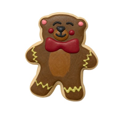 AJB-1222 : Circus Bear Frosted Cutout Sugar Cookie at A & Js Texas Bakehouse