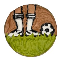 Soccer Player Frosted Cutout Sugar Cookie