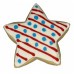 AJB-1239 : All-American Patriotic Star Frosted Cutout Sugar Cookie at A & Js Texas Bakehouse