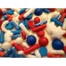 AJB-1240 : Vanilla Mini Cake Patriotic Special at A & Js Texas Bakehouse