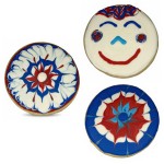 Patriotic Medallion Frosted Cutout Sugar Cookie