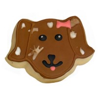 Brown Puppy Dog Frosted Cutout Sugar Cookie Brown Puppy Dog Frosted Cutout Sugar Cookie