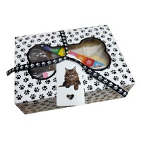 DYO 3 Cat Themed Cutout Cookies Kit Box Set - Cat Face, Paw Print, & Bone DYO 3 Cat Themed Cutout Cookies Kit Box Set - Cat Face, Paw Print, & Bone