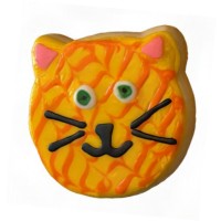 Orange Tabby Kitty Cat Frosted Cutout Sugar Cookie Orange Tabby Kitty Cat Frosted Cutout Sugar Cookie