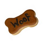 Woof Dog Bone Frosted Cutout Sugar Cookie Woof Dog Bone Frosted Cutout Sugar Cookie