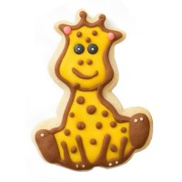 Baby Giraffe Frosted Cutout Sugar Cookie Baby Giraffe Frosted Cutout Sugar Cookie