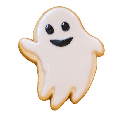 AJB-1278 : Happy Halloween Ghost Frosted Cutout Sugar Cookie at A & J's Texas Bakehouse AJB-1278 : Happy Halloween Ghost Frosted Cutout Sugar Cookie at A & J's Texas Bakehouse