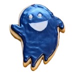 Blue Ghost Halloween Frosted Cutout Sugar Cookie Blue Ghost Halloween Frosted Cutout Sugar Cookie