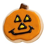 Halloween Jack-o-Lantern Frosted Cutout Sugar Cookie Halloween Jack-o-Lantern Frosted Cutout Sugar Cookie