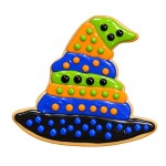 Halloween Witch's Brew Hat Frosted Cutout Sugar Cookie Halloween Witch's Brew Hat Frosted Cutout Sugar Cookie